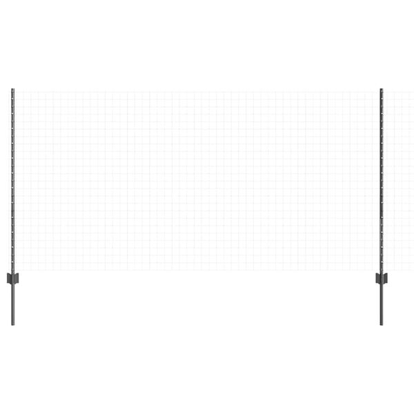 vidaXL Πό posts φράχτη 88 pcs Γκρι 160 cm Ατσάλι