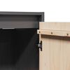 vidaXL Ντουλάπια Τοίχου 2 τεμ. Γκρι 30x30x100εκ από Μασίφ Ξύλο Πεύκου