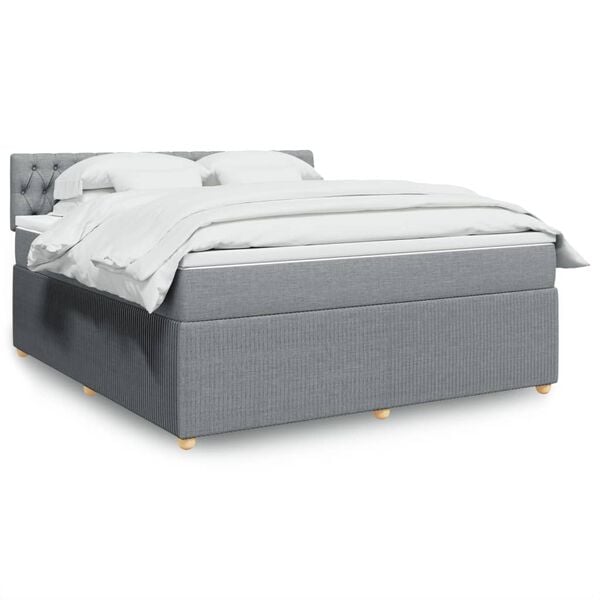 vidaXL &Kappa;&rho;&epsilon;&beta;ά&tau;&iota; Boxspring &mu;&epsilon; &Sigma;&tau;&rho;ώ&mu;&alpha; &Alpha;&nu;&omicron;&iota;&chi;&tau;ό &Gamma;&kappa;&rho;&iota; 180x200 &epsilon;&kappa;. &Upsilon;&phi;&alpha;&sigma;&mu;ά&tau;&iota;&nu;&omicron;