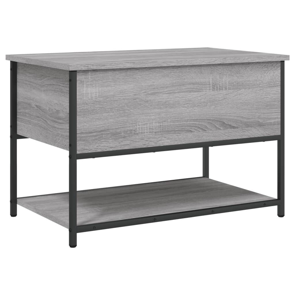 vidaXL Παγκάκι Αποθήκευσης Γκρι Sonoma 70x42,5x47εκ Επεξεργασμένο Ξύλο