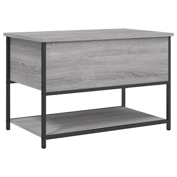 vidaXL Παγκάκι Αποθήκευσης Γκρι Sonoma 70x42,5x47εκ Επεξεργασμένο Ξύλο