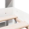 vidaXL Κρεβάτι Βιβλιοθήκη Χωρίς Στρώμα 180x200 εκ Μασίφ Ξύλο Πεύκου