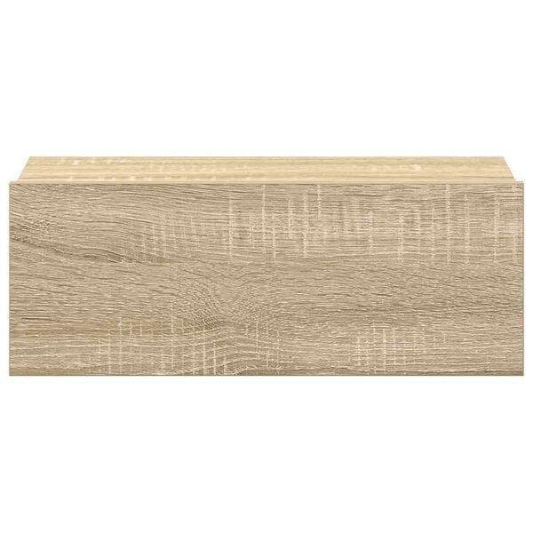 vidaXL Κομοδίνα Κρεμαστά 2 τεμ. Sonoma Δρυς 40x30x15εκ. από Επεξ. Ξύλο