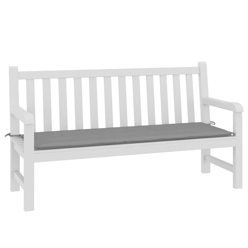 vidaXL Μαξιλάρι Πάγκου Κήπου Γκρι 150x50x4 εκ. Ύφασμα Oxford