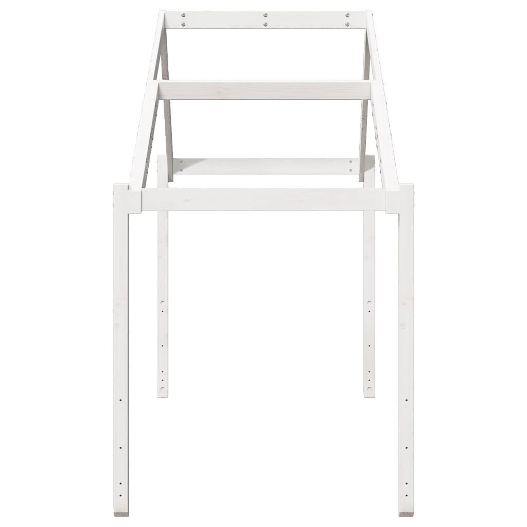 vidaXL Οροφή Κρεβατιού Παιδική Λευκό 213x85,5x144,5 εκ. Ξύλο Πεύκου