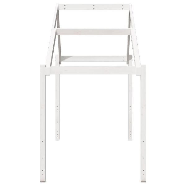 vidaXL Οροφή Κρεβατιού Παιδική Λευκό 213x85,5x144,5 εκ. Ξύλο Πεύκου