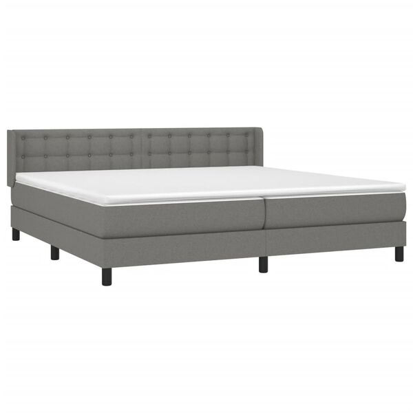 vidaXL &Kappa;&rho;&epsilon;&beta;ά&tau;&iota; Boxspring &mu;&epsilon; &Sigma;&tau;&rho;ώ&mu;&alpha; &Sigma;&kappa;&omicron;ύ&rho;&omicron; &Gamma;&kappa;&rho;&iota; 200x200 &epsilon;&kappa;. &Upsilon;&phi;&alpha;&sigma;&mu;ά&tau;&iota;&nu;&omicron;