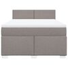 vidaXL &Kappa;&rho;&epsilon;&beta;ά&tau;&iota; Boxspring &mu;&epsilon; &Sigma;&tau;&rho;ώ&mu;&alpha; Taupe 140x200 &epsilon;&kappa;. &Upsilon;&phi;&alpha;&sigma;&mu;ά&tau;&iota;&nu;&omicron;