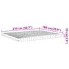 vidaXL Στρώμα Αφρού 7 Ζωνών Σκληρότητα 20 ILD Λευκό 180x210 εκ.