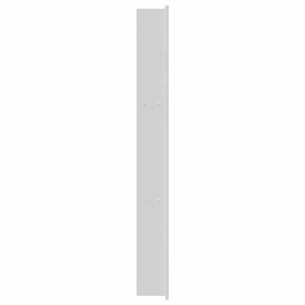 vidaXL Νίτσα Μπάνιου Λευκό 90 x 30 x 9.5 εκ. Ανοξείδωτο ατσάλι