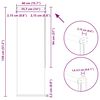 vidaXL Ρολέρ Μπλακάουτ Μαύρο 40x130 cm Πλάτος υφάσματος 35,7 cm