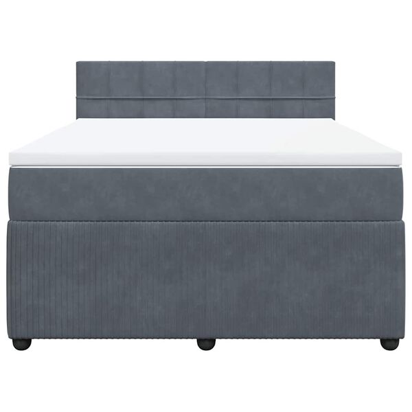 vidaXL &Kappa;&rho;&epsilon;&beta;ά&tau;&iota; Boxspring &mu;&epsilon; &Sigma;&tau;&rho;ώ&mu;&alpha; &Sigma;&kappa;&omicron;ύ&rho;&omicron; &Gamma;&kappa;&rho;&iota; 140x190 &epsilon;&kappa;. &Beta;&epsilon;&lambda;&omicron;ύ&delta;&iota;&nu;&omicron;