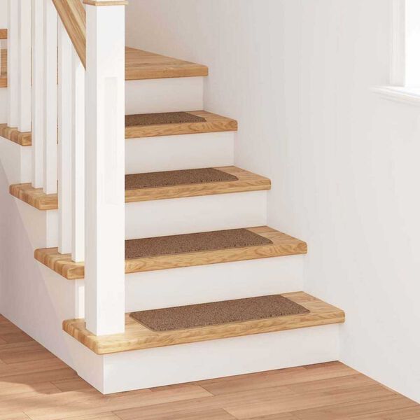 vidaXL Χαλιά Σκαλοπατιών Αντιολισθητικά 15 pcs Κίτρινο 60 x 25 cm PP