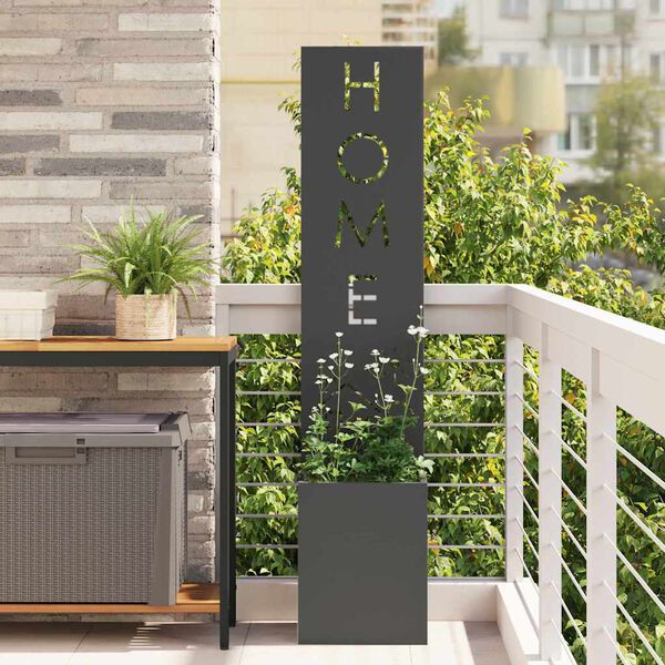 vidaXL Οθόνη Ιδιωτικότητας Κήπου Μαιανδρικό σχέδιο Μαύρο 32 x 140 εκ.