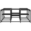 vidaXL Τραπεζάκι Σαλονιού Μαύρο 91x91x40 εκ. Επεξεργασμένο Ξύλο