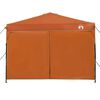 vidaXL Σκηνή Canopy Pop-up Πορτοκαλί 300 x 300 cm ύφασμα