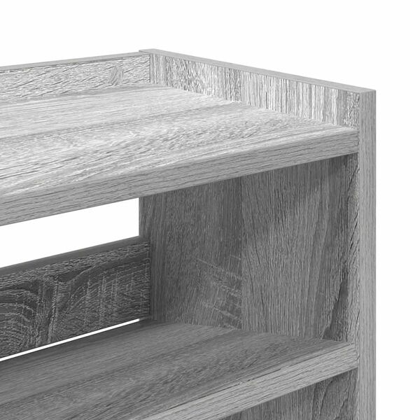 Ράφι παπουτσιών vidaXL Γκρι Sonoma 80x25x100 cm Κατασκευασμένο ξύλο