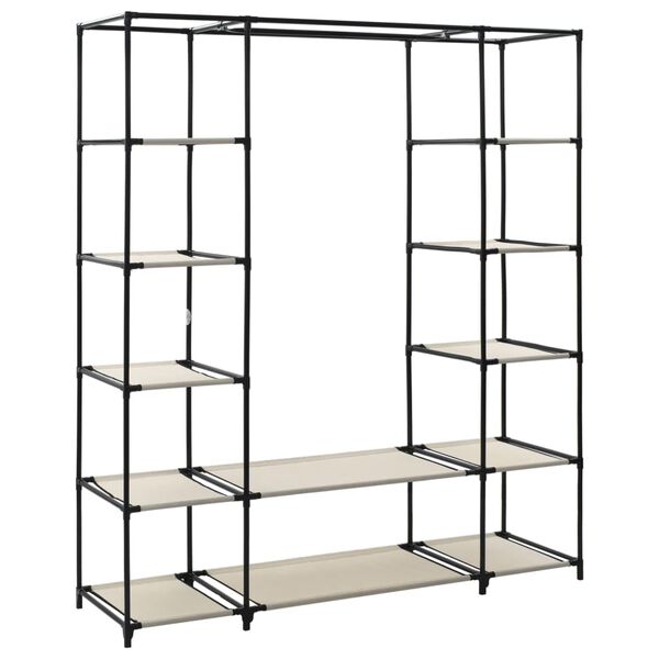 vidaXL &Nu;&tau;&omicron;&upsilon;&lambda;ά&pi;&alpha; &mu;&epsilon; &Rho;ά&phi;&iota;&alpha; / &Sigma;&omega;&lambda;ή&nu;&epsilon;&sigmaf; &Kappa;&rho;&epsilon;&mu; 150x45x176 &epsilon;&kappa;. &Upsilon;&phi;&alpha;&sigma;&mu;ά&tau;&iota;&nu;&eta;