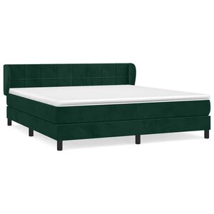 vidaXL &Kappa;&rho;&epsilon;&beta;ά&tau;&iota; Boxspring &mu;&epsilon; &Sigma;&tau;&rho;ώ&mu;&alpha; &Sigma;&kappa;&omicron;ύ&rho;&omicron; &Pi;&rho;ά&sigma;&iota;&nu;&omicron; 160x200&epsilon;&kappa;. &Beta;&epsilon;&lambda;&omicron;ύ&delta;&iota;&nu;&omicron;