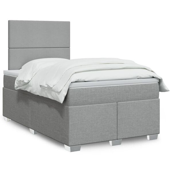 vidaXL &Kappa;&rho;&epsilon;&beta;ά&tau;&iota; Boxspring &mu;&epsilon; &Sigma;&tau;&rho;ώ&mu;&alpha; &Alpha;&nu;&omicron;&iota;&chi;&tau;ό &Gamma;&kappa;&rho;&iota; 120x190 &epsilon;&kappa;. &Upsilon;&phi;&alpha;&sigma;&mu;ά&tau;&iota;&nu;&omicron;