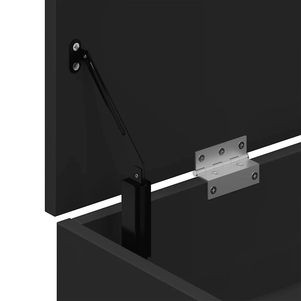 Πάγκος παπουτσιών vidaXL Μαύρο 102x30,5x45 cm Κατασκευασμένο ξύλο