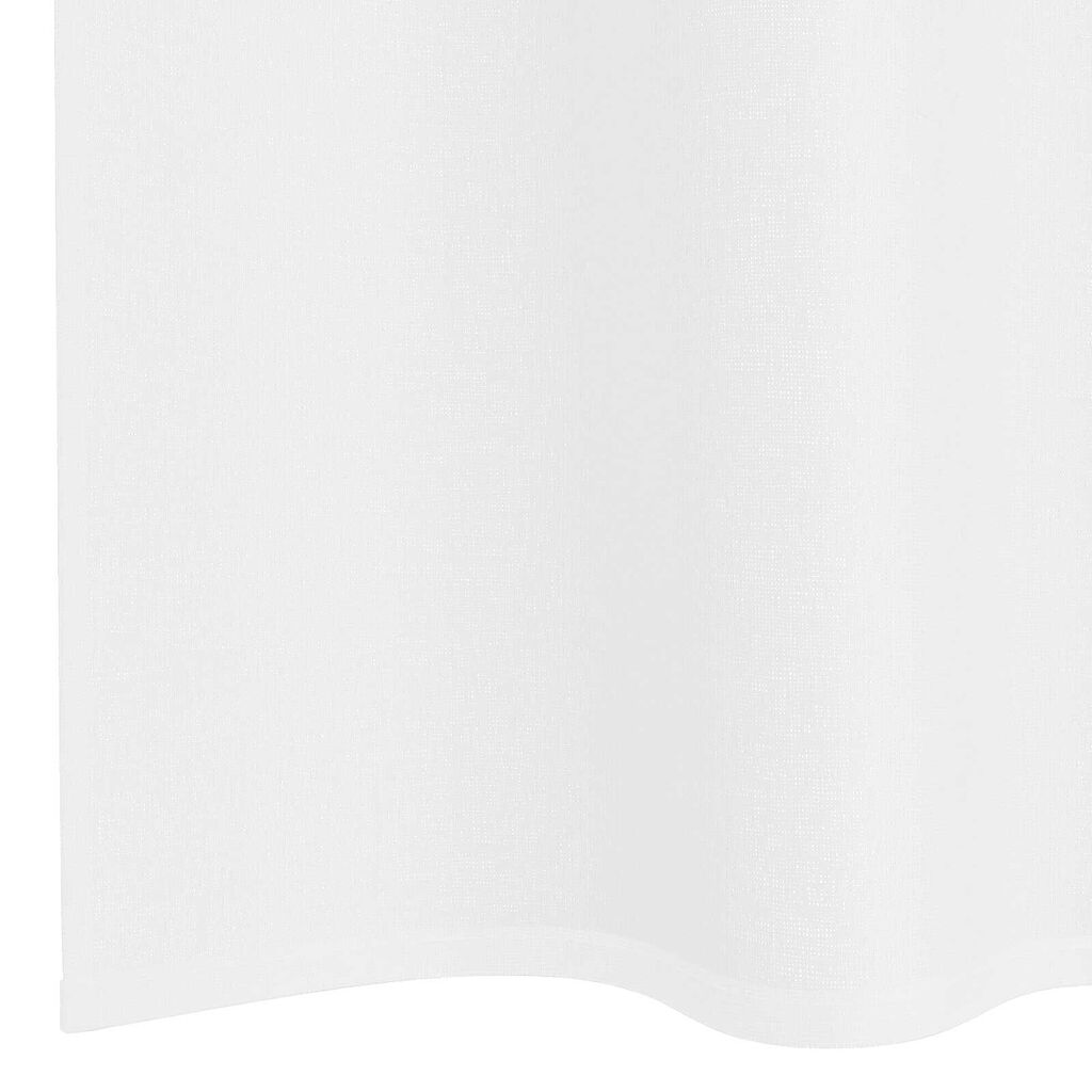 vidaXL Κουρτίνες με κουρτίνες 2 pcs Λευκό 140 x 245 εκ. Πολυεστέρας