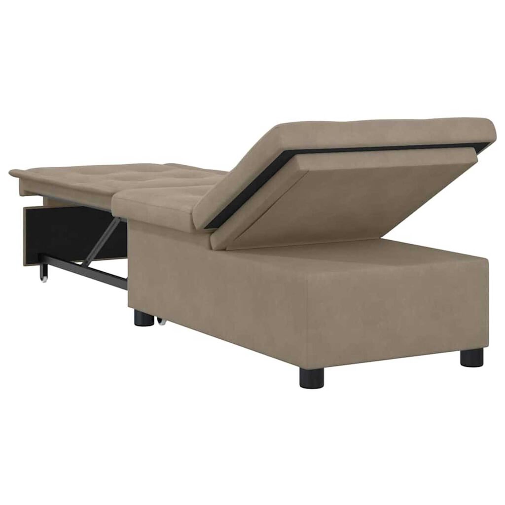 vidaXL Κρεβάτι καναπές με μαξιλάρι Taupe 67 x 194 x 82 εκ Κόντρα πλακέ