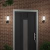 vidaXL Εξωτερικά Φωτιστικά Τοίχου 2 pcs Μαύρο 12 x 7.5 x 29 εκ