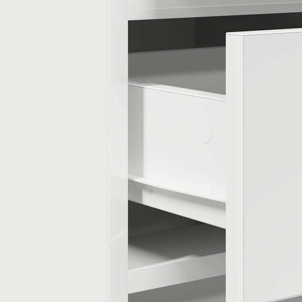 vidaXL Πλαϊνό γραφείο Λευκό 40 x 40.5 x 75 εκ Επεξεργασμένο ξύλο