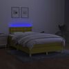 vidaXL &Kappa;&rho;&epsilon;&beta;ά&tau;&iota; Boxspring &mu;&epsilon; &Sigma;&tau;&rho;ώ&mu;&alpha; & LED &Pi;&rho;ά&sigma;&iota;&nu;&omicron; 120x200 &epsilon;&kappa; &Upsilon;&phi;&alpha;&sigma;&mu;ά&tau;&iota;&nu;&omicron;