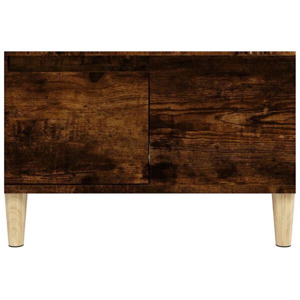 vidaXL Τραπεζάκι Σαλονιού Καπνιστή Δρυς 55x55x36,5εκ. Επεξεργασμ. Ξύλο