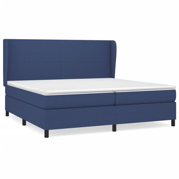 vidaXL &Kappa;&rho;&epsilon;&beta;ά&tau;&iota; Boxspring &mu;&epsilon; &Sigma;&tau;&rho;ώ&mu;&alpha; &Mu;&pi;&lambda;&epsilon; 200x200 &epsilon;&kappa;. &Upsilon;&phi;&alpha;&sigma;&mu;ά&tau;&iota;&nu;&omicron;