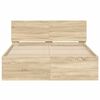 vidaXL Πλαίσιο Κρεβατιού με Κεφαλάρι Sonoma δρυς 120x200 εκ.