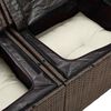 vidaXL Σετ Καναπέ Κήπου 7 pcs Καφέ συνθετικό ρατάν