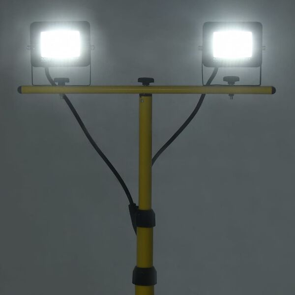 vidaXL Προβολέας LED με Τρίποδο Ψυχρό Λευκό 2 x 20 W