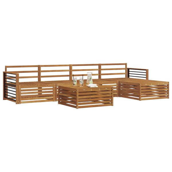 vidaXL &Sigma;&epsilon;&iota;&rho;ά &Kappa;&alpha;&nu;&alpha;&pi;έ &Epsilon;&xi;&omega;&tau;&epsilon;&rho;&iota;&kappa;&omicron;ύ 6 pcs &Phi;&upsilon;&sigma;&iota;&kappa;ό