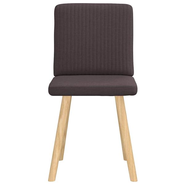 vidaXL Καρέκλες Τραπεζαρίας 2 τεμ. Σκούρο Καφέ Υφασμάτινες