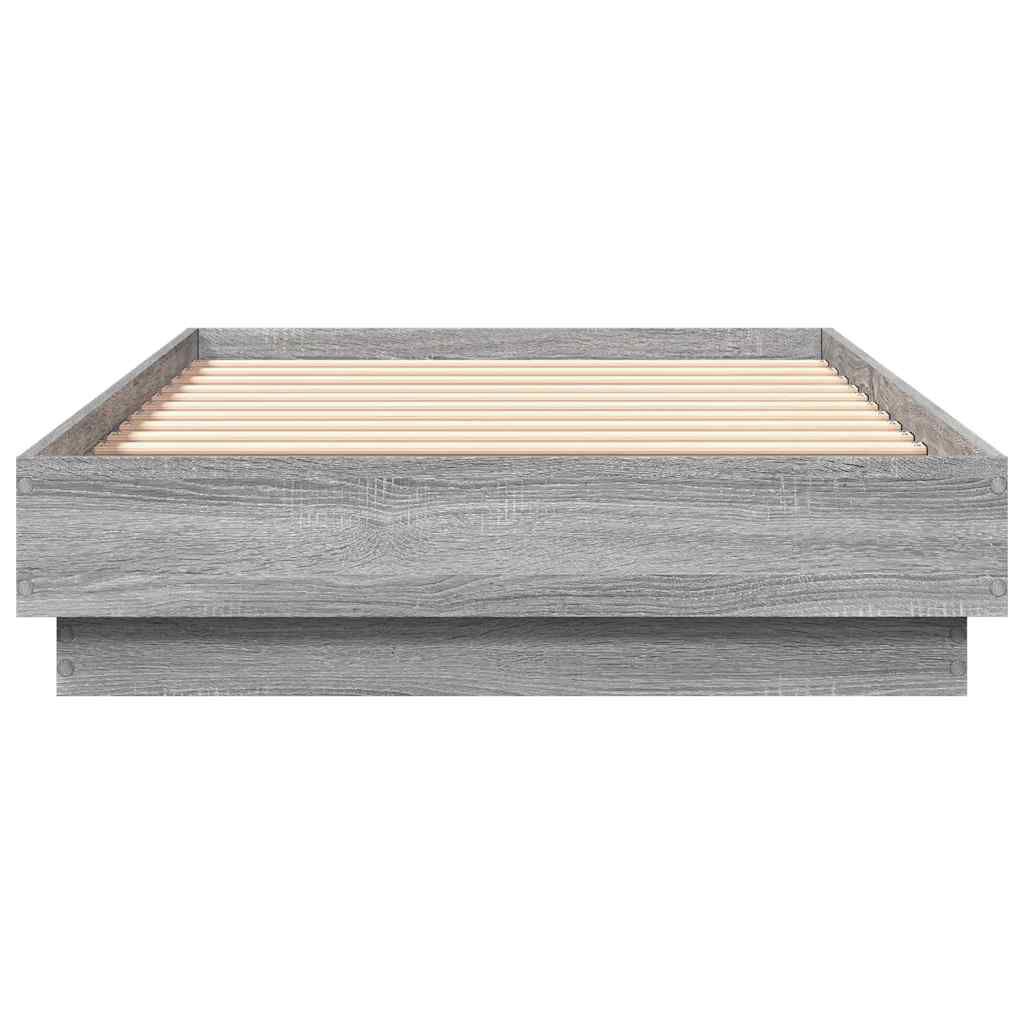 vidaXL Πλαίσιο Κρεβατιού Γκρι Sonoma 90 x 190 εκ. Επεξεργασμένο Ξύλο