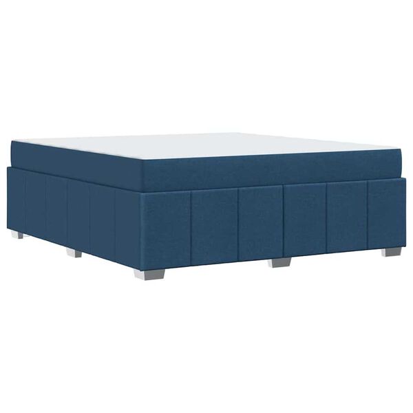 vidaXL Σκελετός Κρεβατιού Μπλε 180 x 200 cm ύφασμα