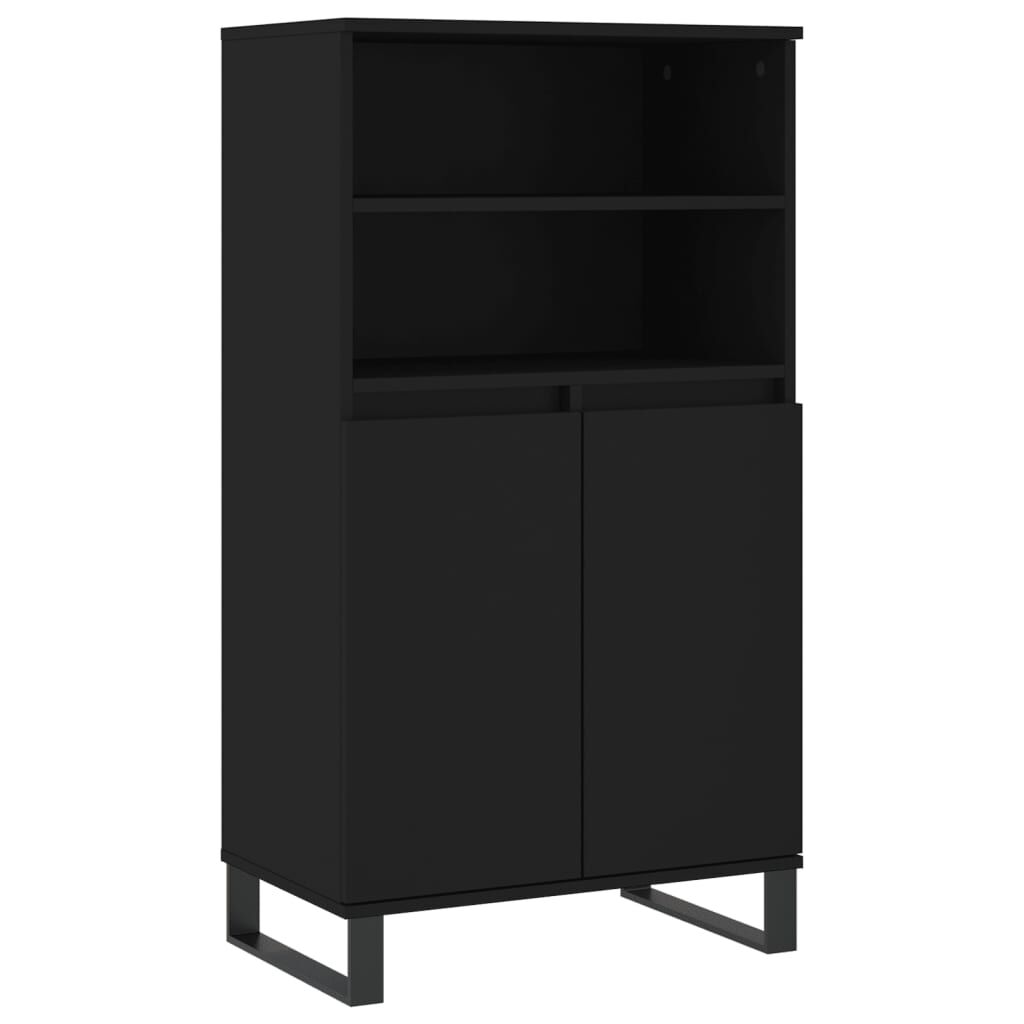 vidaXL Ντουλάπι Μαύρο 60 x 36 x 110 εκ. από Επεξεργασμένο Ξύλο