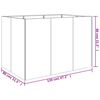 vidaXL Ζαρντινιέρα 120 x 80 x 80 εκ. από Ατσάλι Σκληρυθέν στον Αέρα