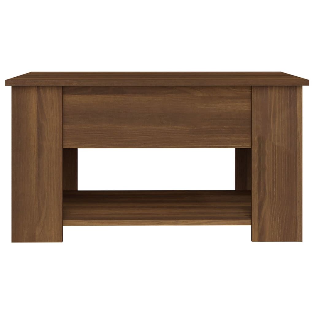 vidaXL Τραπεζάκι Σαλονιού Καφέ Δρυς 79x49x41 εκ. Επεξεργασμένο Ξύλο