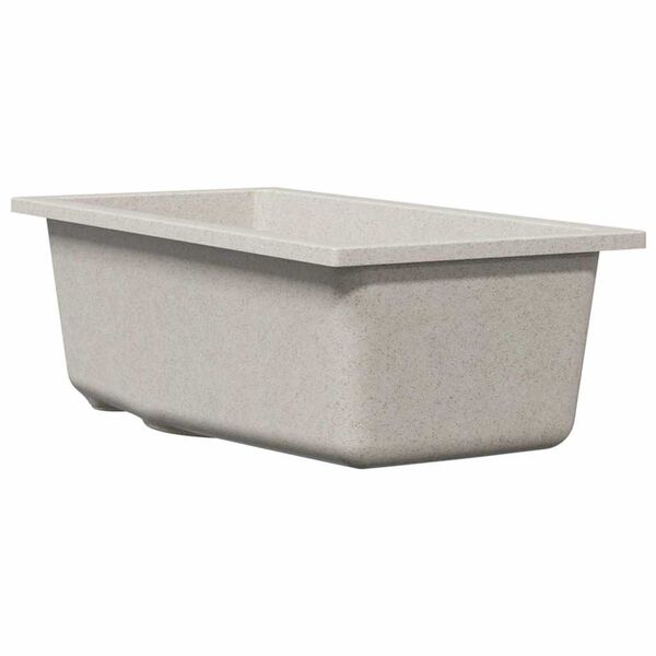 vidaXL Σιντρινο κουζίνας Μπεζ 21 x 44 x 14 εκ. Γρανίτης