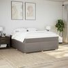 vidaXL &Kappa;&rho;&epsilon;&beta;ά&tau;&iota; Boxspring &mu;&epsilon; &Sigma;&tau;&rho;ώ&mu;&alpha; Taupe 180x200 &epsilon;&kappa;. &Upsilon;&phi;&alpha;&sigma;&mu;ά&tau;&iota;&nu;&omicron;