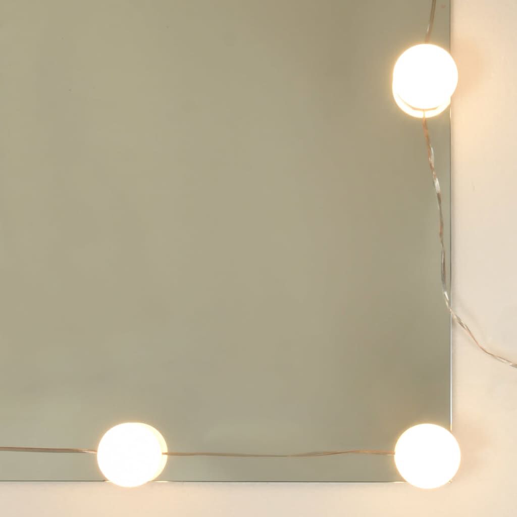 vidaXL Μπουντουάρ με LED Καφέ Δρυς 60x40x140 εκ.
