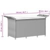 vidaXL Παγκάκι Κήπου με Μαξιλάρι Καφέ 116x46x57 εκ. από Συνθ. Ρατάν