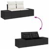 vidaXL Σετ Καναπέ Κήπου 6 pcs Μαύρο και Κρέμα 55 x 55 x 37 εκ