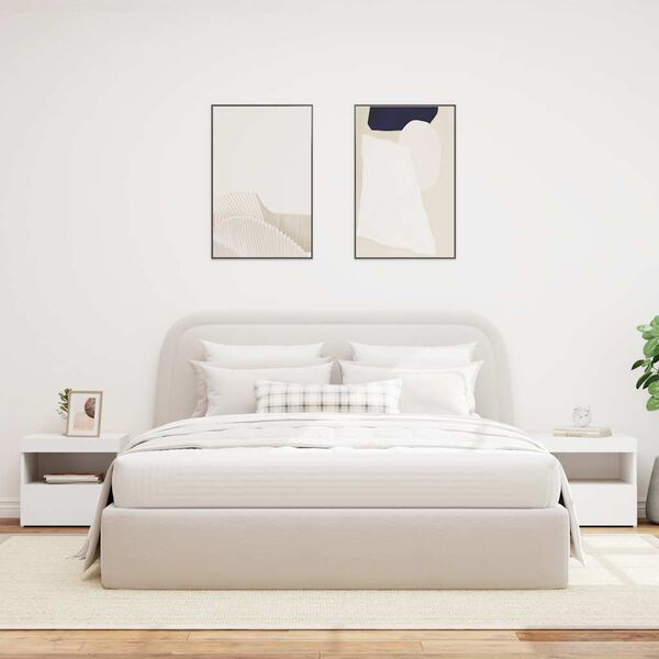 vidaXL &Kappa;&omicron;&mu;&omicron;&delta;ί&nu;&alpha; &mu;&epsilon; &Phi;ώ&tau;&alpha; LED 2 &tau;&epsilon;&mu;. &Lambda;&epsilon;&upsilon;&kappa;ά 50 x 40 x 45 &epsilon;&kappa;.