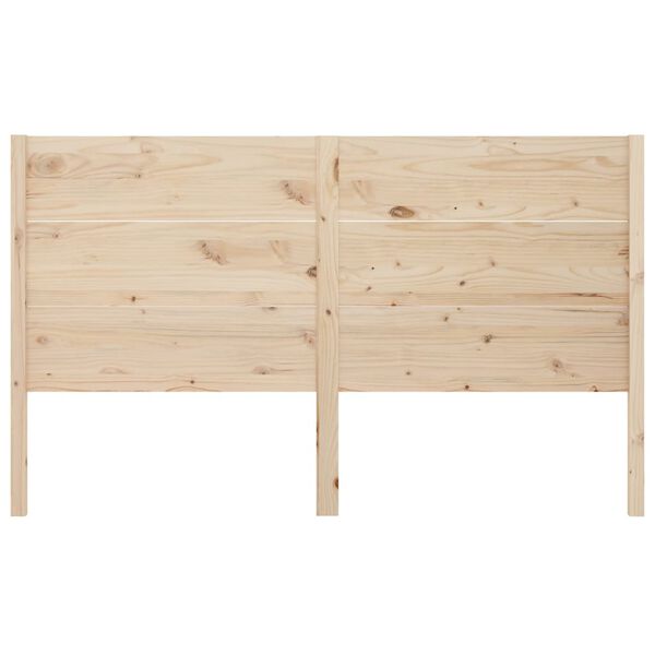 vidaXL Κεφαλάρι Κρεβατιού 141 x 4 x 100 εκ. από Μασίφ Ξύλο Πεύκου