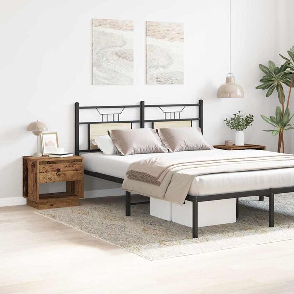 vidaXL Κομοδίνο 2 pcs Παλιό ξύλο 45 x 34 x 44 εκ Επεξεργασμένο ξύλο